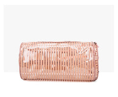 Summer Transparent Travel Bags Stripe Handbag PVC Jelly Separation Sports Bag