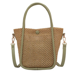 Summer Travel Woven Shoulder Bag Women's Straw Messenger Bags