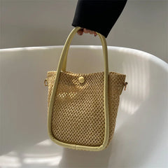 Summer Travel Woven Shoulder Bag Women's Straw Messenger Bags