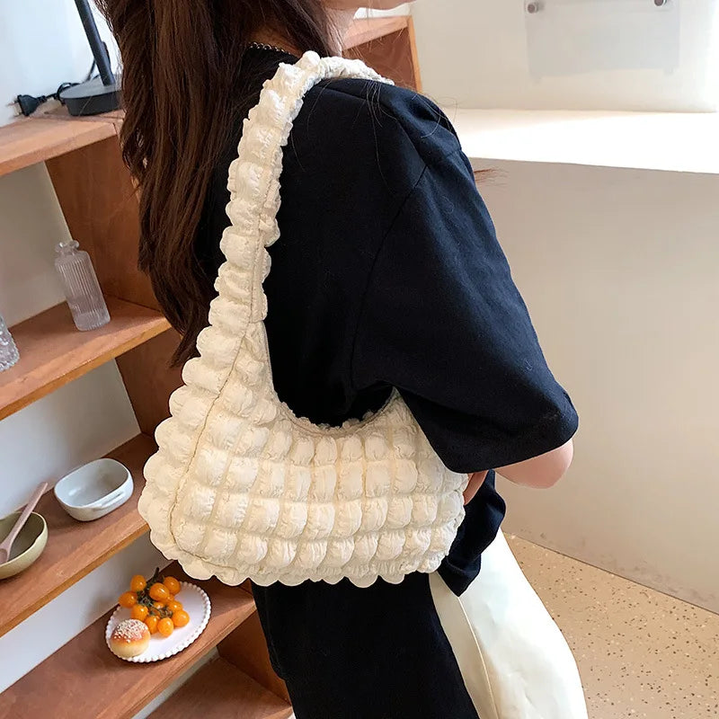 Plaid Shoulder Bag Women Casual Small Clutch Tote Purse Handbag