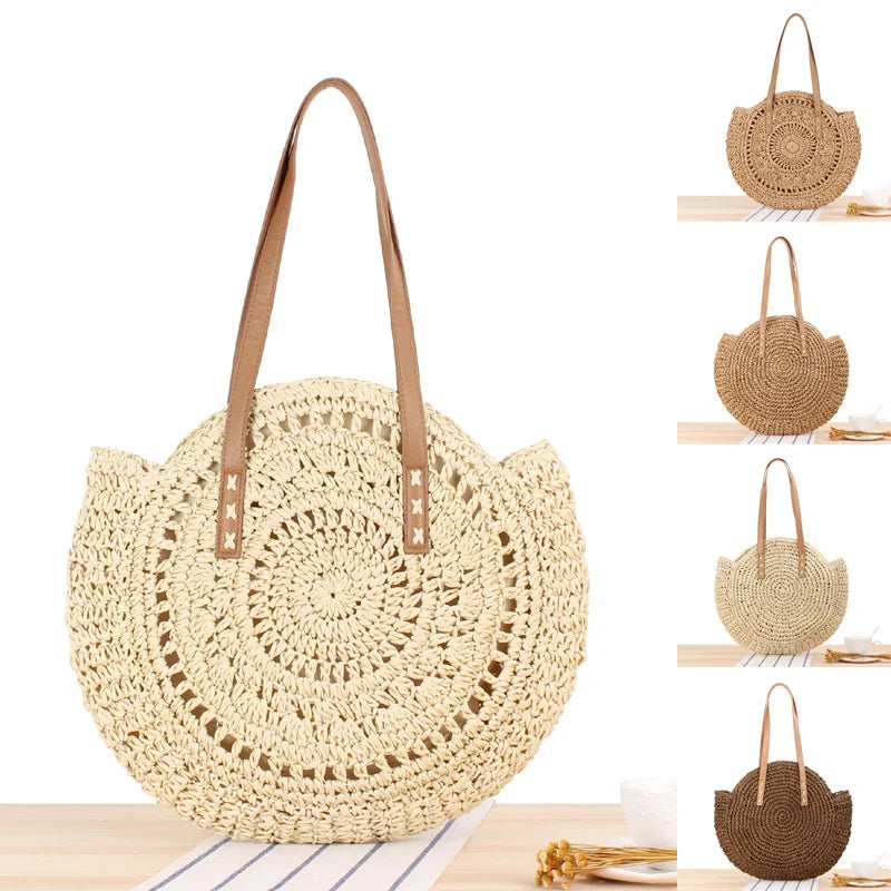 Summer Vacation Straw Beach Bag Women Bag