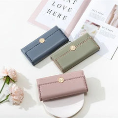 Summer Wallet Women's Long PU Soft Face Buckle with Wrap Clip
