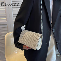 Straw Weave Crossbody Bag for Women Small Purses Handbags