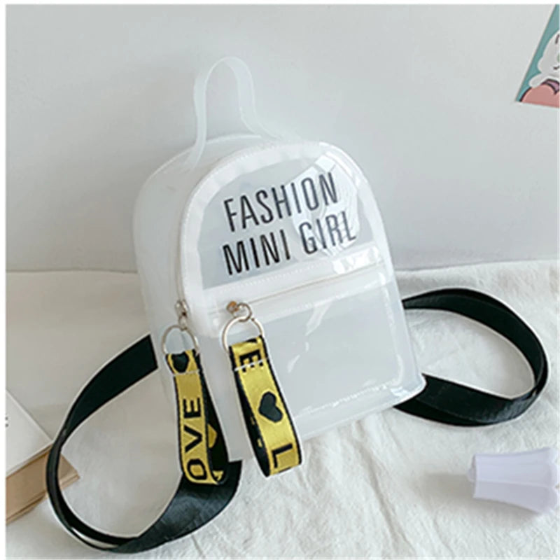 Transparent Candy Backpack for Women Girls School