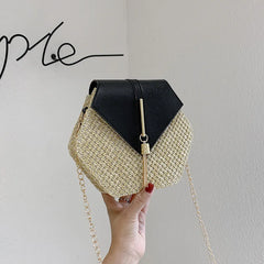 Summer Women Straw Handbags Beach Bohemia Small Messenger Bag