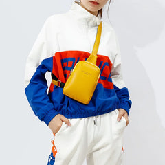 Summer Women's Chest Pack Bag Hip Hop Banana Belt Bag Mini High Crossbody Bags