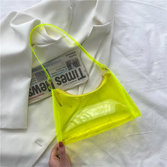 Summer Transparent Jelly Bag Beach Shoulder Bags Ladies Handbags