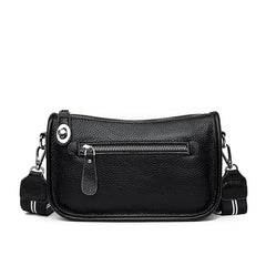 Summer Cowhide Leather Shoulder Bag Solid Crossbody Bag for Women