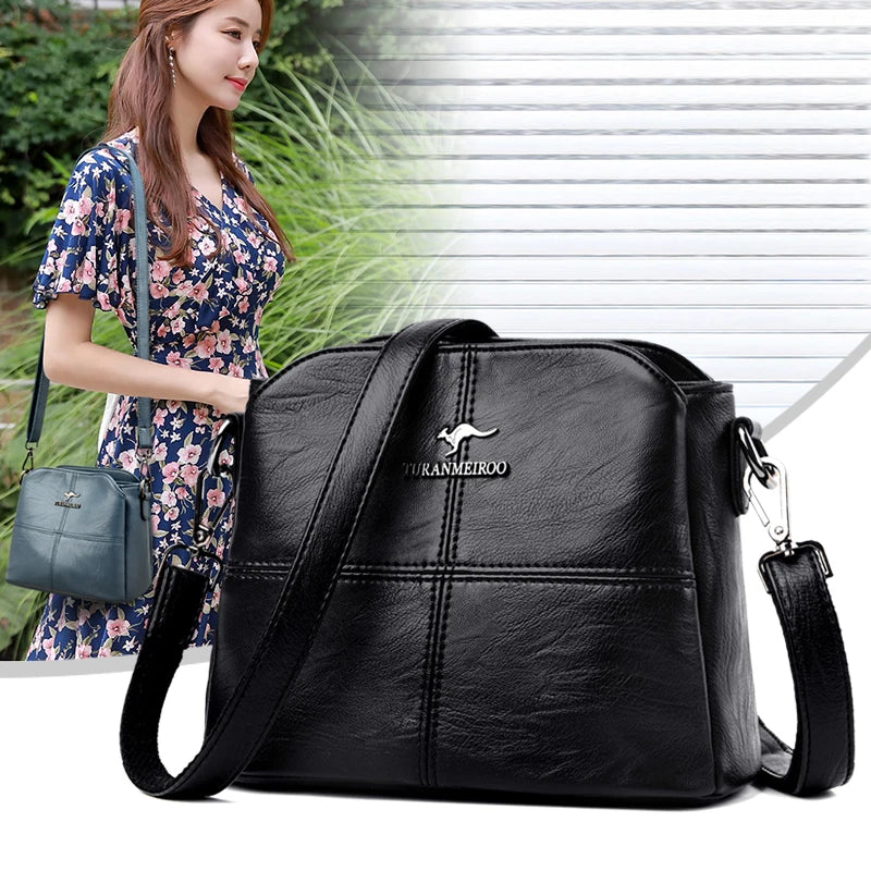 Summer Pattern Bucket Bag Vintage Shoulder Bag Big Capacity Purse