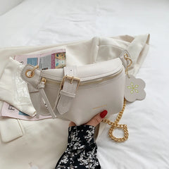 Summer small fresh bag messenger chest bag female bag wild niche waist bag