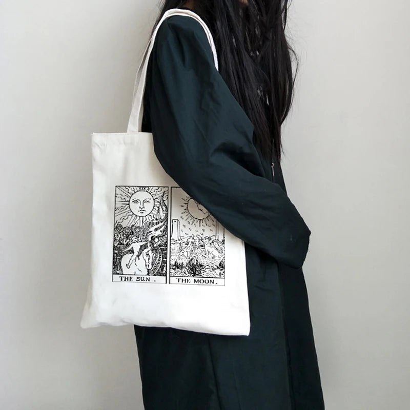 Sun Myth Canvas Bag Casual Women Bag Hip Hop Shoulder Bag