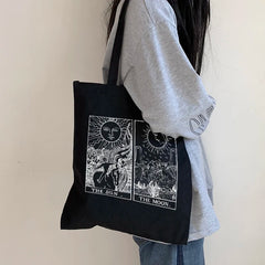 Sun Myth Canvas Bag Casual Women Bag Hip Hop Shoulder Bag