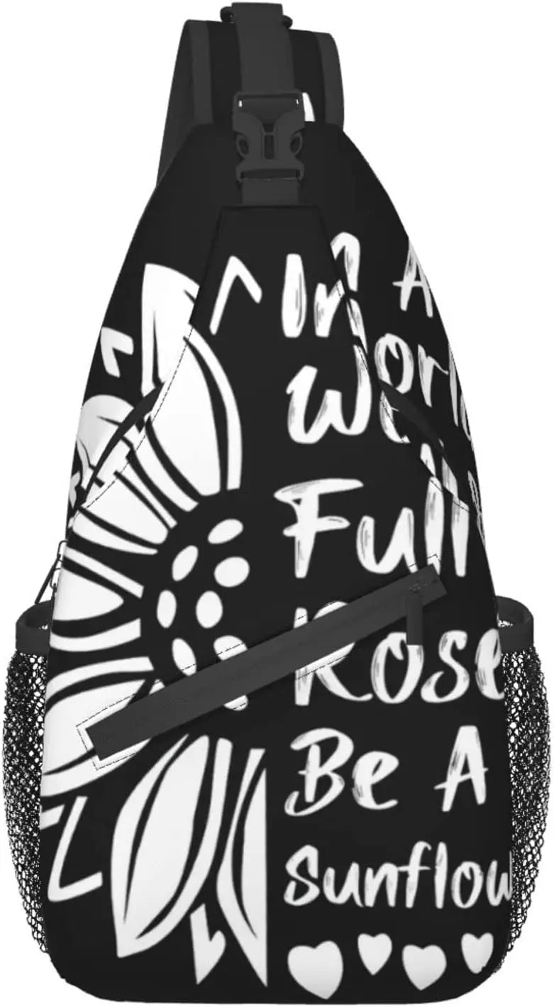 Sunflower Sling Bag Chest Bag Crossbody for Men Women