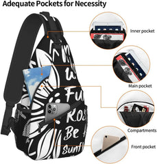 Sunflower Sling Bag Chest Bag Crossbody for Men Women