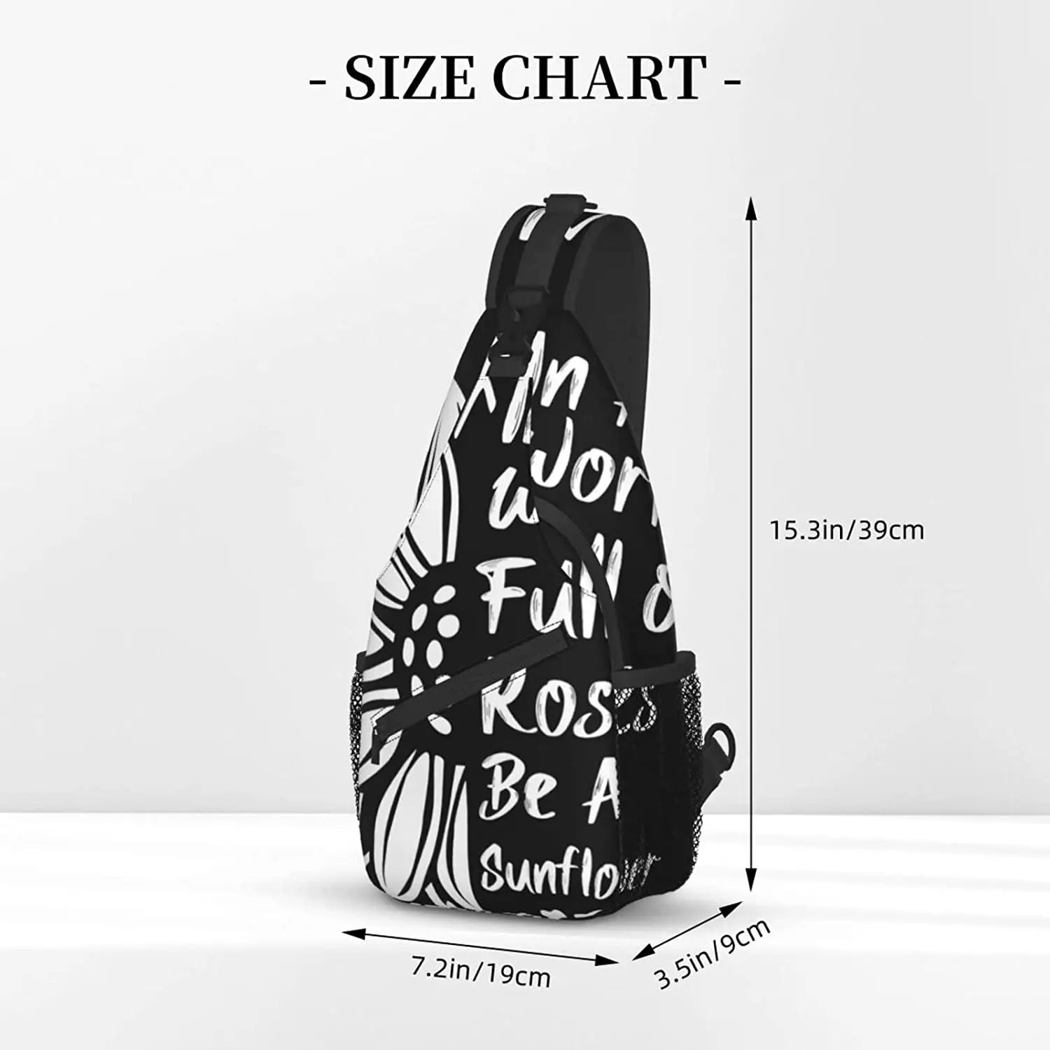 Sunflower Sling Bag Chest Bag Crossbody for Men Women