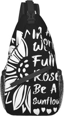 Sunflower Sling Bag Chest Bag Crossbody for Men Women