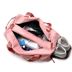 Large Capacity Travel Hangbag Men Women Dry Wet Separation Tote Bag