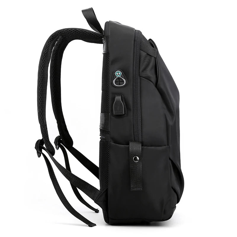 Light Oxford USB Charging Laptop Men Backpack Waterproof Travel Backpack