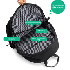 Oxford Waterproof Travel Backpack Men Business Casual Laptop Bag