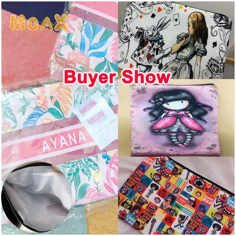 Mama Print Cosmetic Bag Travel Organizer Makeup Bag Portable Clutches