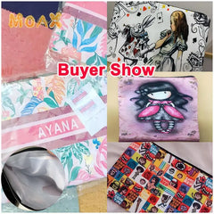 Mama Print Cosmetic Bag Travel Organizer Makeup Bag Portable Clutches