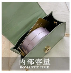 Heart Chain Crossbody Bag for Women Box Flap Clutch Purse