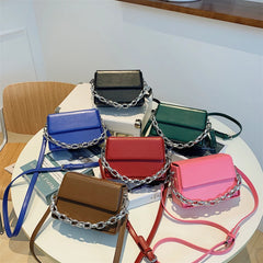 Mini Lipstick Bags Folds PU Leather Shoulder Bags for Women