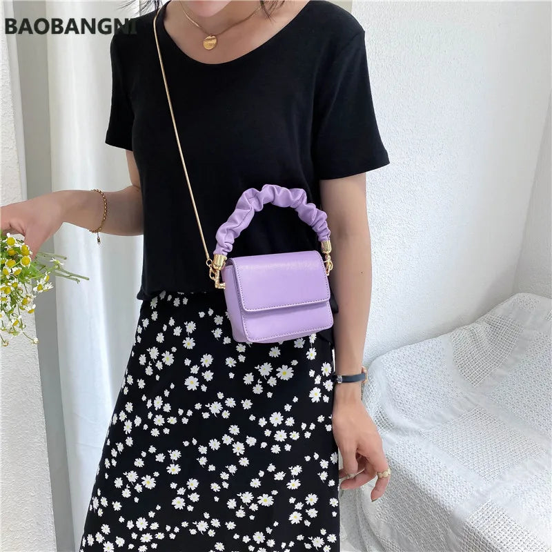 Mini Lipstick Bags PU Leather Shoulder Bags Women Totes Handbags Crossbody Bags