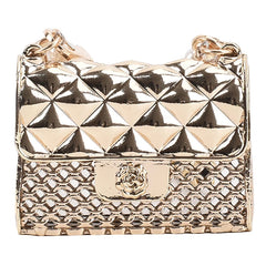 Metal Crossbody Bags For Women Beading Chain Shoulder Handbags
