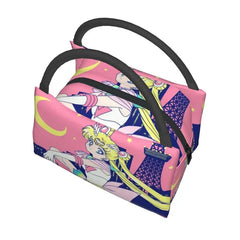 Sailors Moon Insulated Lunch Bags Tokyo City Lights Reusable Cooler