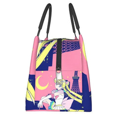 Sailors Moon Insulated Lunch Bags Tokyo City Lights Reusable Cooler