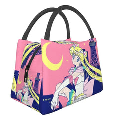 Sailors Moon Insulated Lunch Bags Tokyo City Lights Reusable Cooler