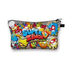Zings Cosmetic Case Woman Cartoon Game Makeup Bag Large Capacity Multifunction