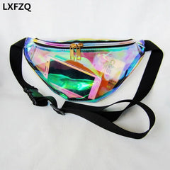 Holographic Laser Waist Bag for Women