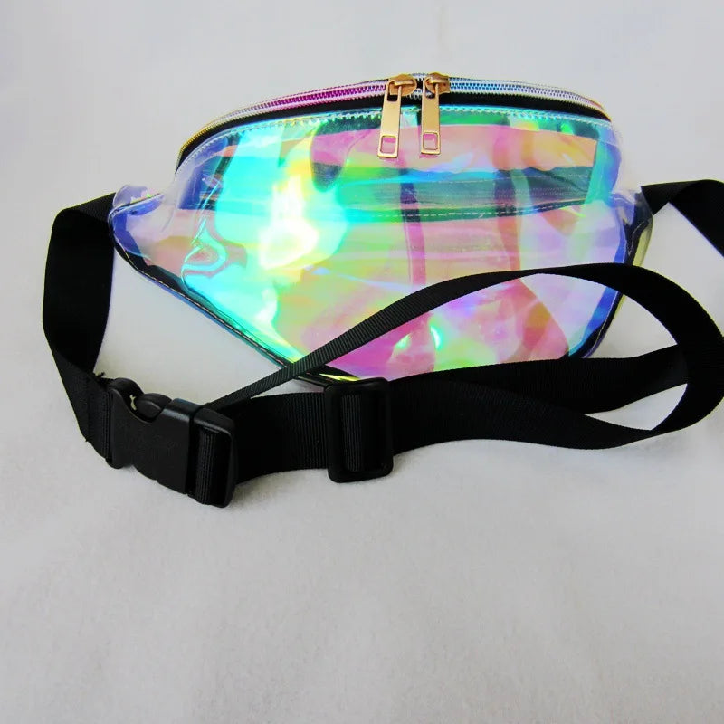 Holographic Laser Waist Bag for Women