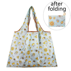 Reusable Nylon Eco Shopping Bag Vegetable Fruit Animal Flower Beach Cartoon Gift