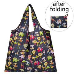 Reusable Nylon Eco Shopping Bag Vegetable Fruit Animal Flower Beach Cartoon Gift