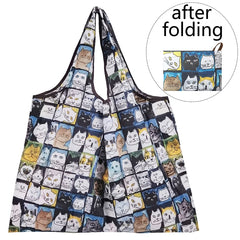 Reusable Nylon Eco Shopping Bag Vegetable Fruit Animal Flower Beach Cartoon Gift