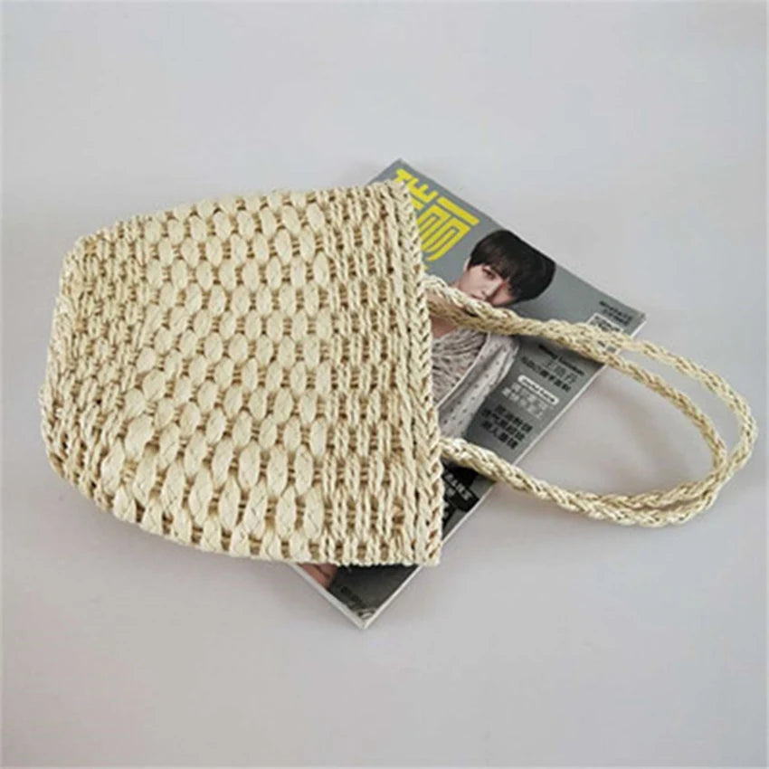 National Wind Handbags Weaving Women's Bags Travel Holiday Beach Bags