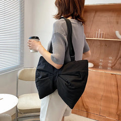 Sweet Bow Women's Bowknot Messenger Bag Teenager Girls Class Book Shoulder Bag