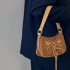 Sweet Bowknot Small Underarm Bag Ladies Portable Hobos Handbags
