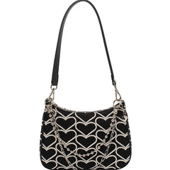 Vintage Style Embroidery Women Crossbody Bag Chain Small Shoulder Bag