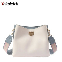 Sweet Lady Bucket Bag PU Leather Crossbody Bags For Women