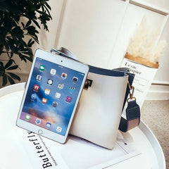 Sweet Lady Bucket Bag PU Leather Crossbody Bags For Women
