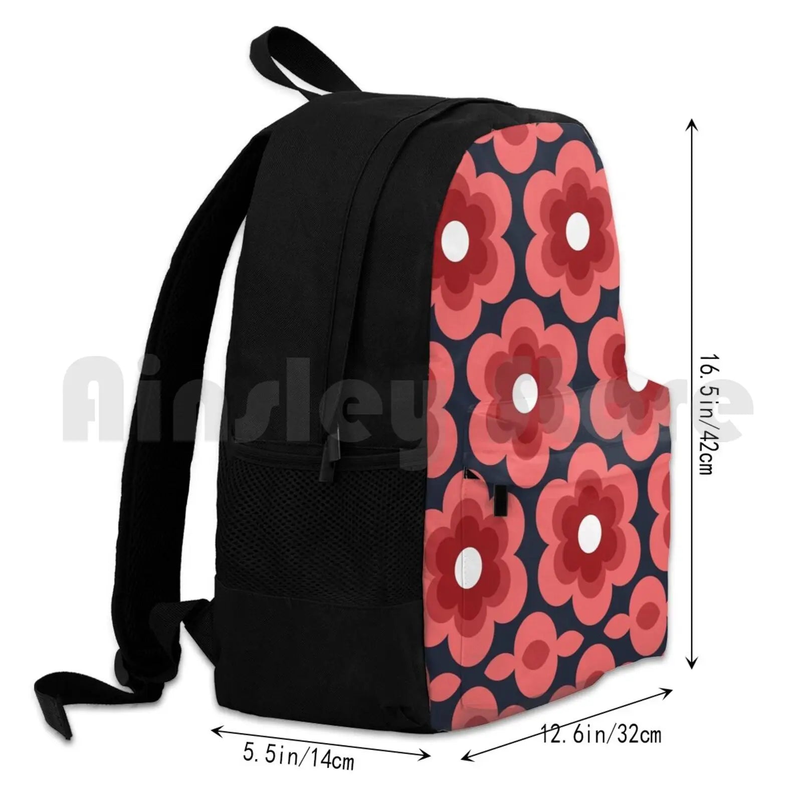 Sweet Pea Outdoor Hiking Backpack Climbing Sports Bag Vintage Retro Bright