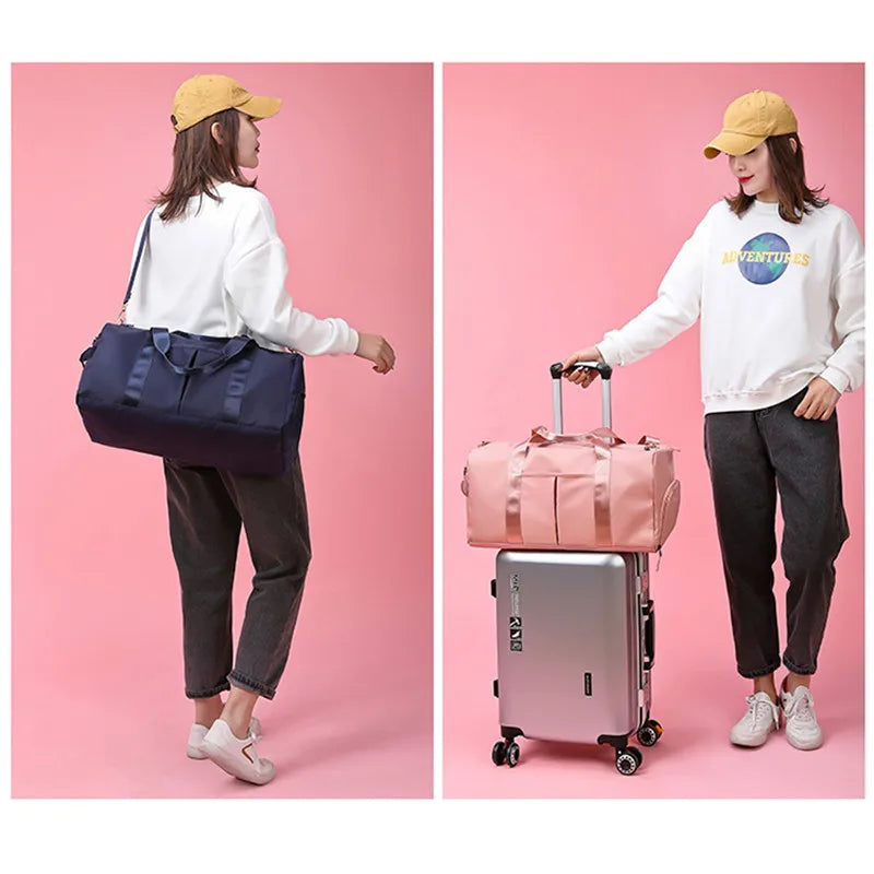 Swim Bag Dry Wet Separation Gym Bag Women Swimsuit Waterproof Buggy Bag