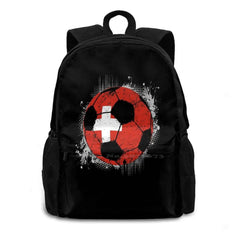 Switzerland Football Gift Bag Backpack For Men Women Girls Teenage