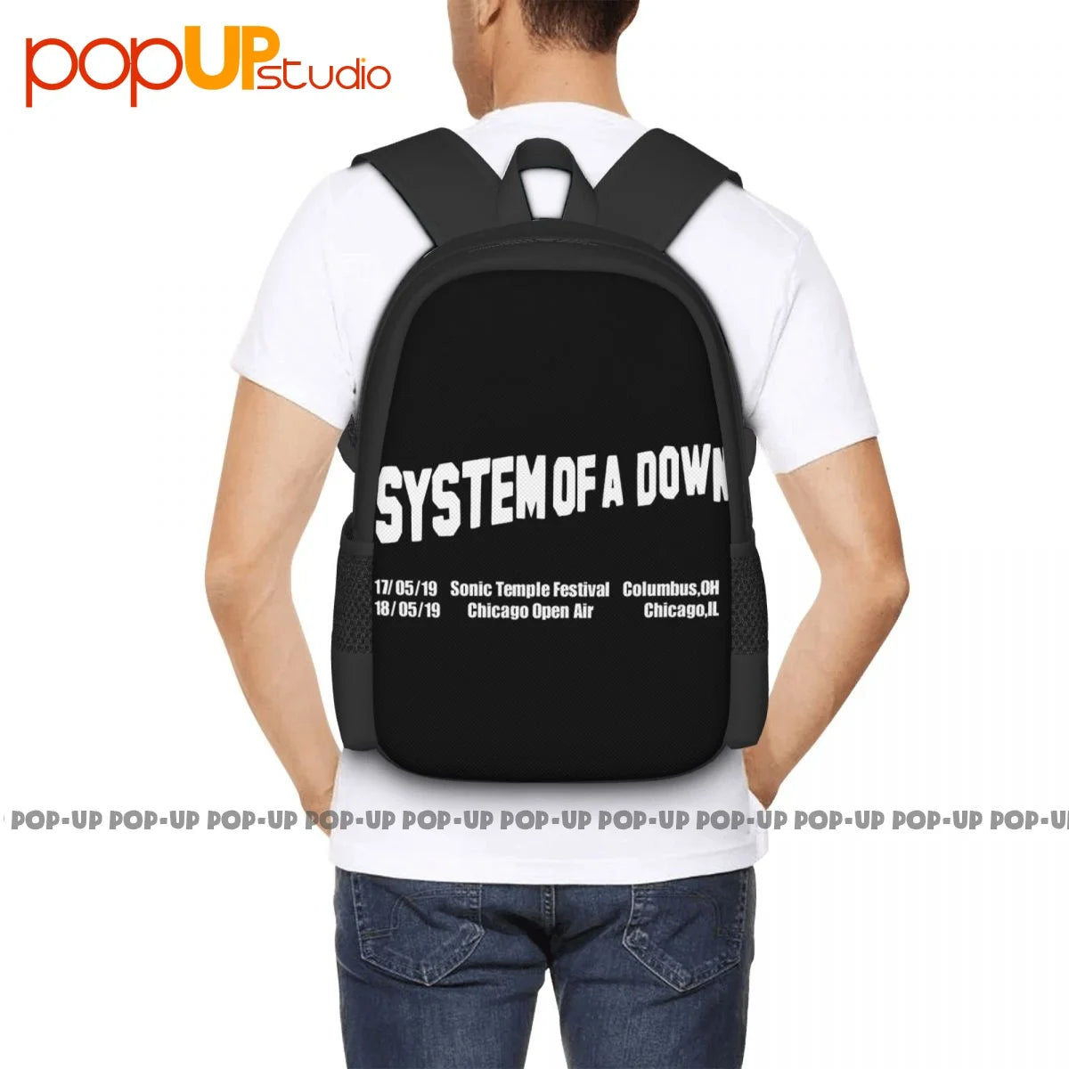 System Of A Down Rock Band Metal Tour Backpack