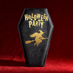 Gothic Coffin Velvet Jewelry Box Halloween