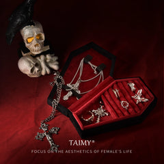 Gothic Coffin Velvet Jewelry Box Halloween